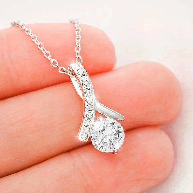 To My Dearest Sister Elegant Drop Pendant Necklace