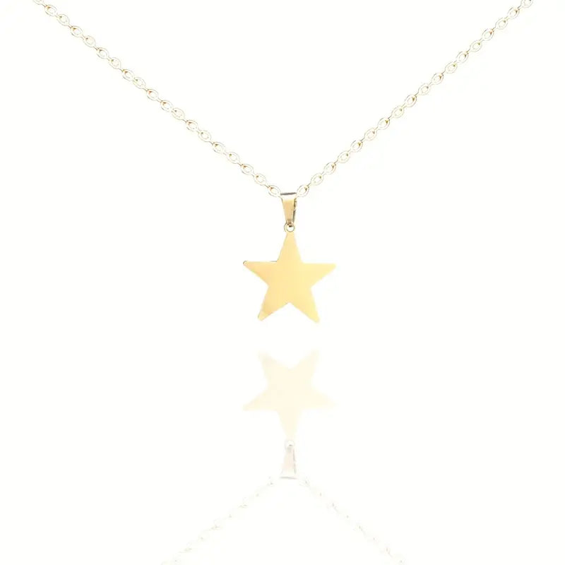To My Daughter - Golden Lucky Star Pendant Necklace