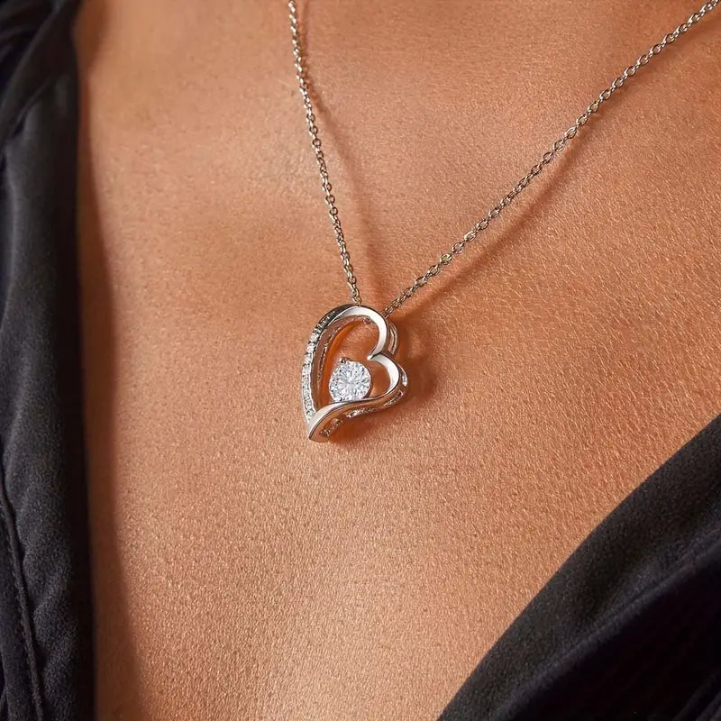 To My Beautiful Bonus Daughter - Forever Love Necklace