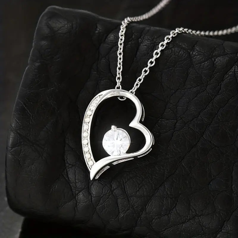 To My Beautiful Bonus Daughter - Forever Love Necklace