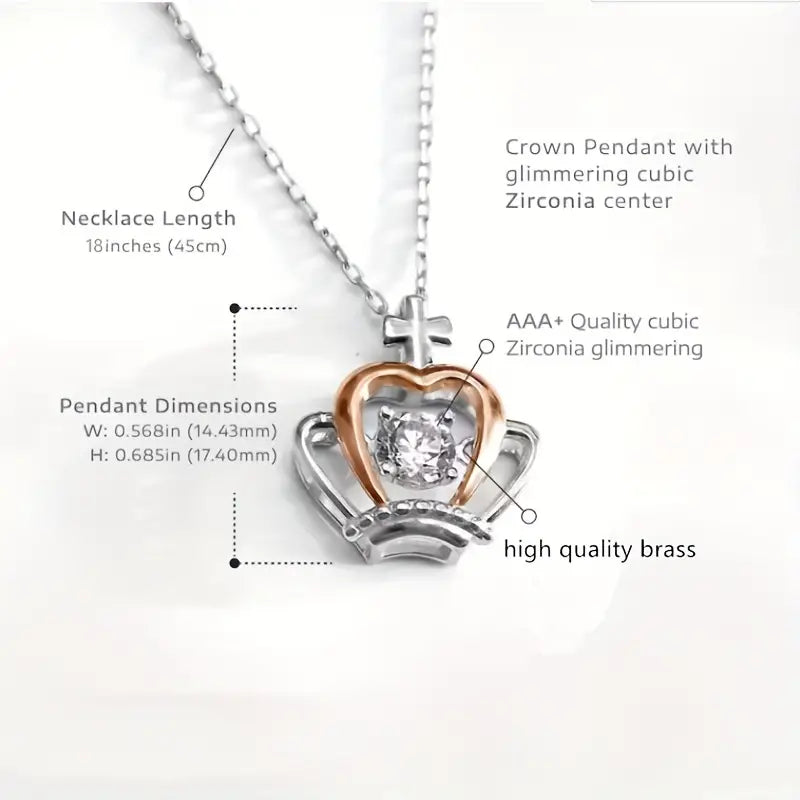To My Daughter - Trendy Creative Elegant Crown Pendant Necklace