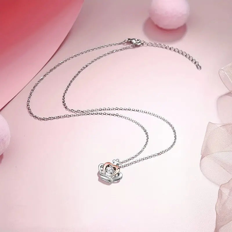 To My Daughter - Trendy Creative Elegant Crown Pendant Necklace