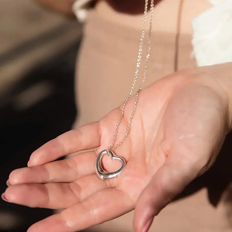 My Beautiful Wife- I Lava You- Hollow Heart Necklace - With Card In A Gift Box