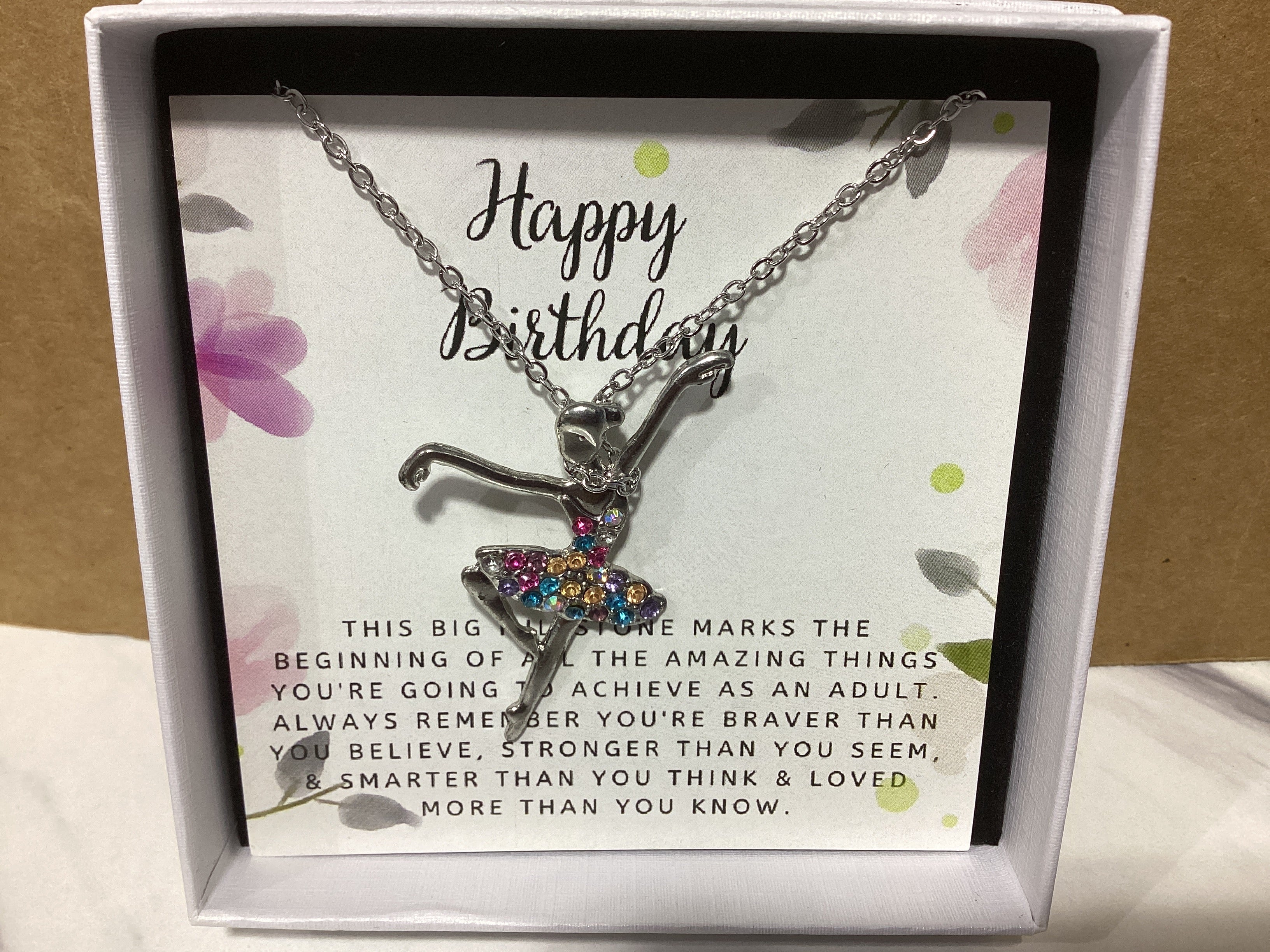 Happy Birthday - A Beautiful Milestone Dancing Girl Necklace