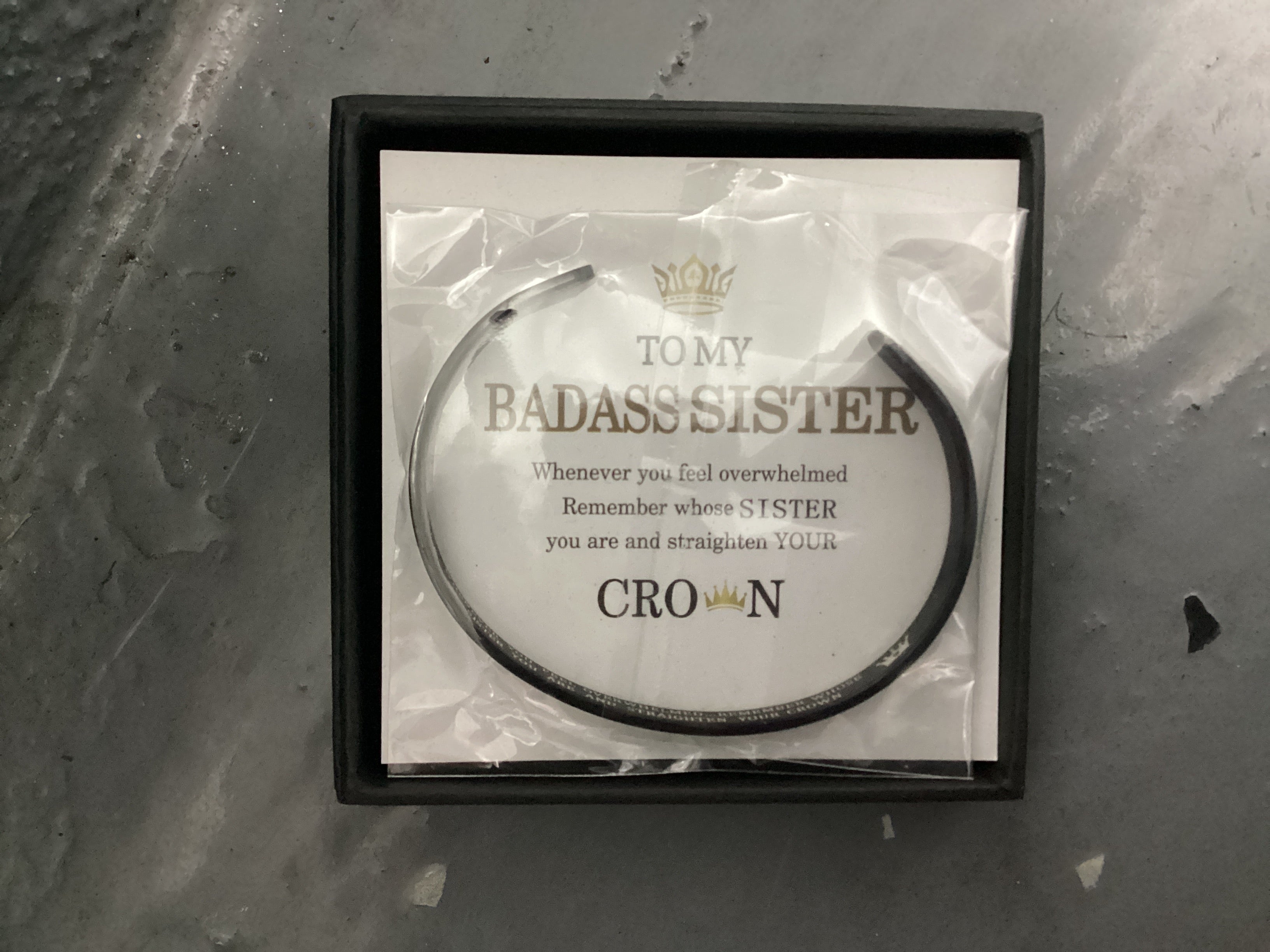 To My Badass Sister Bracelet
