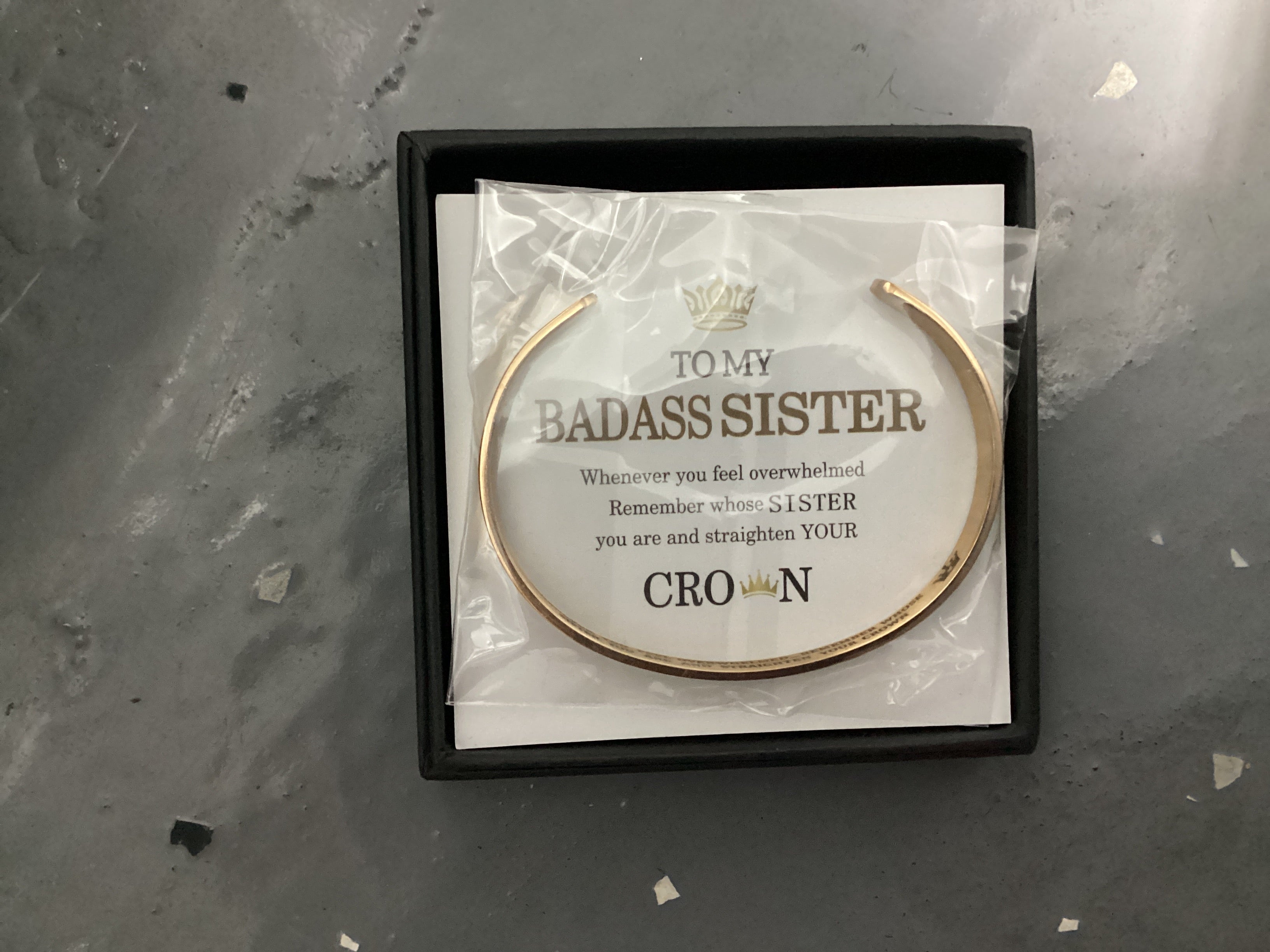 To My Badass Sister Bracelet