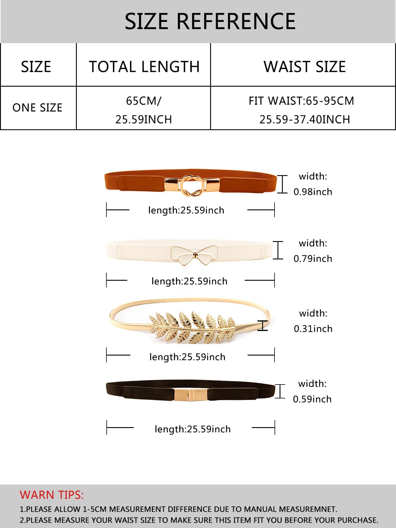 Skinny Belt (sold seperately)