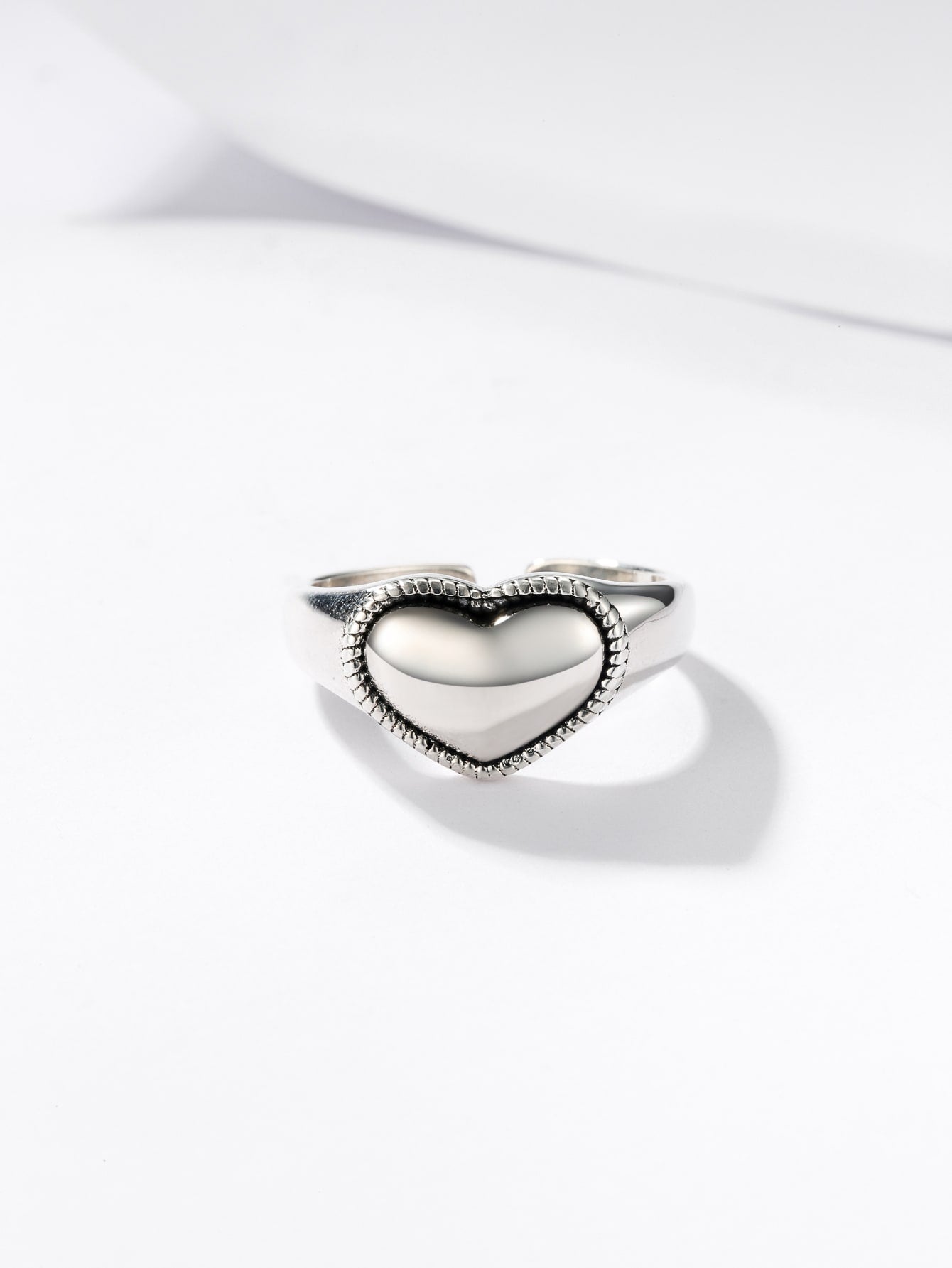 S925 Silver Heart Ring