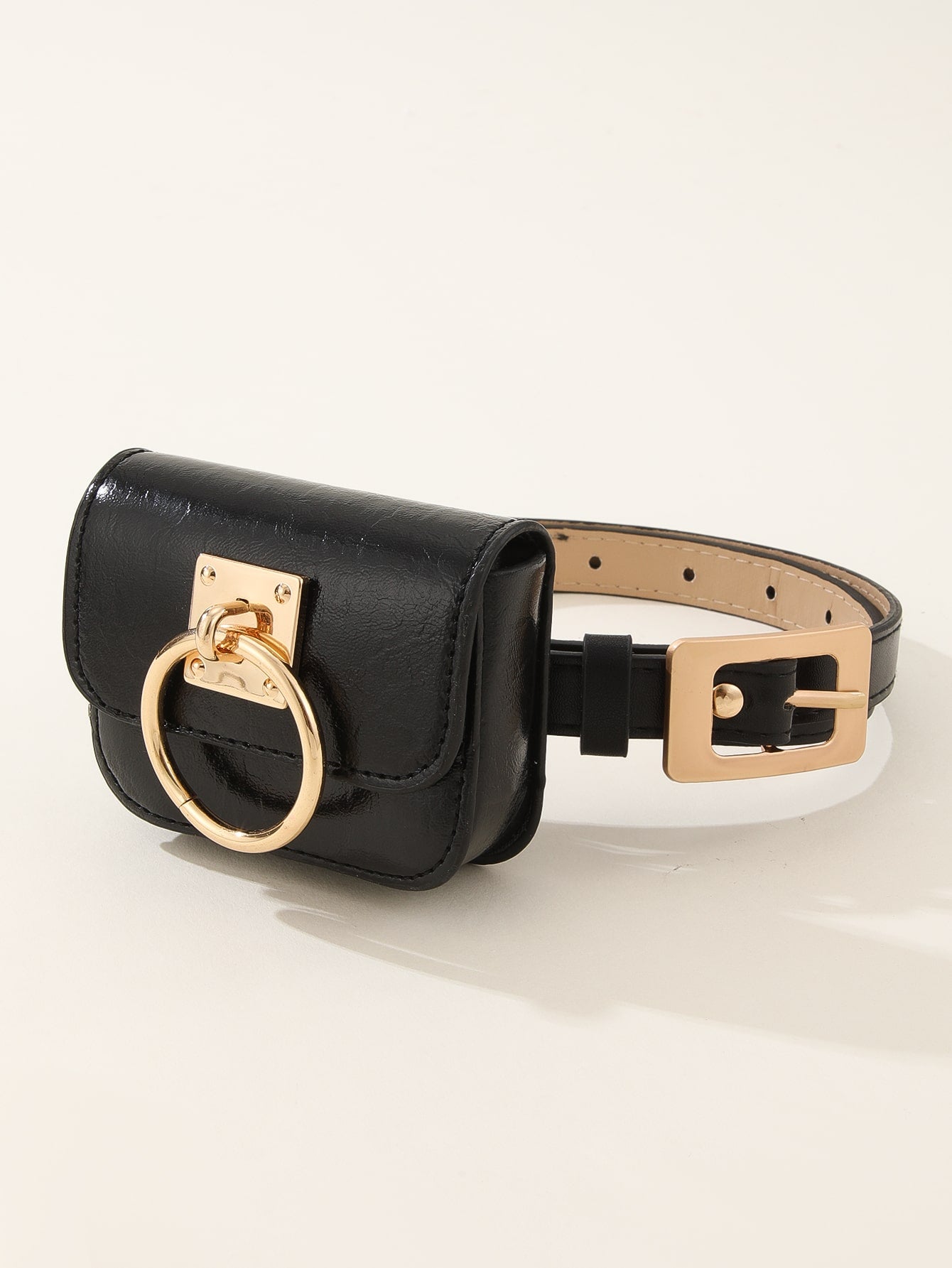 Metal Buckle Small Fanny Pack Belt