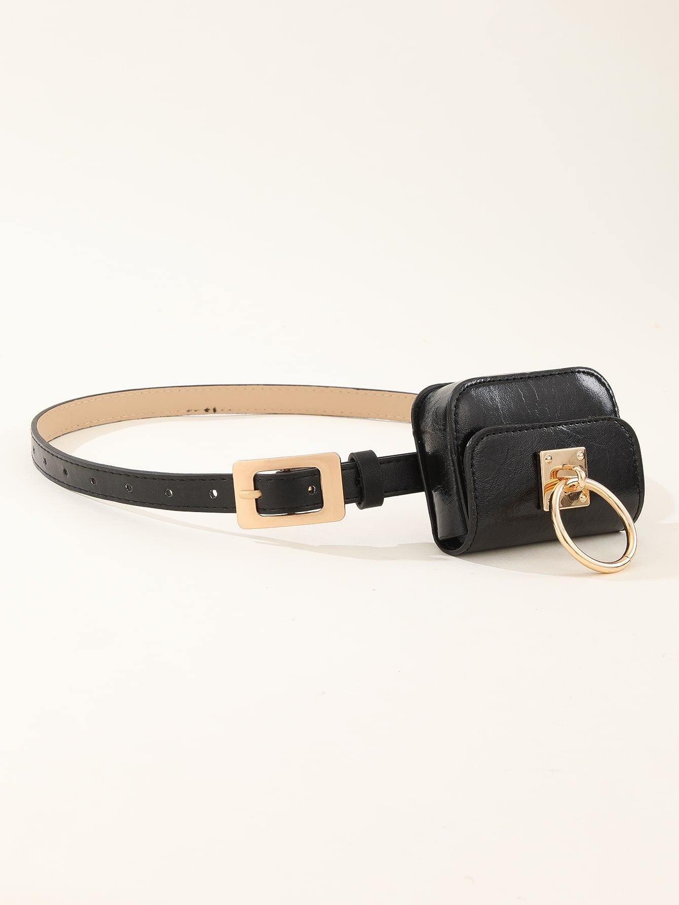 Metal Buckle Small Fanny Pack Belt