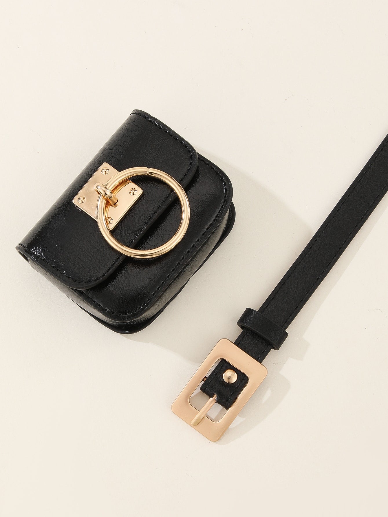 Metal Buckle Small Fanny Pack Belt