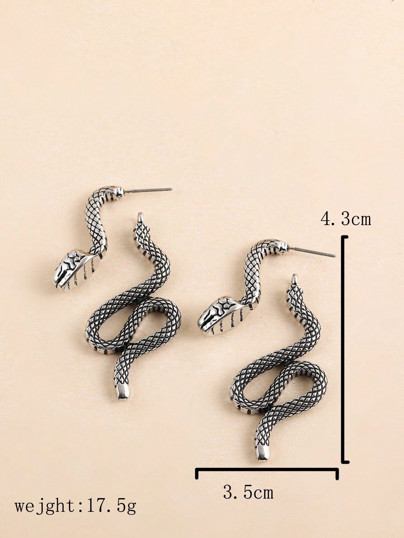 European Style Coiled Snake Ear Cuff Earrings